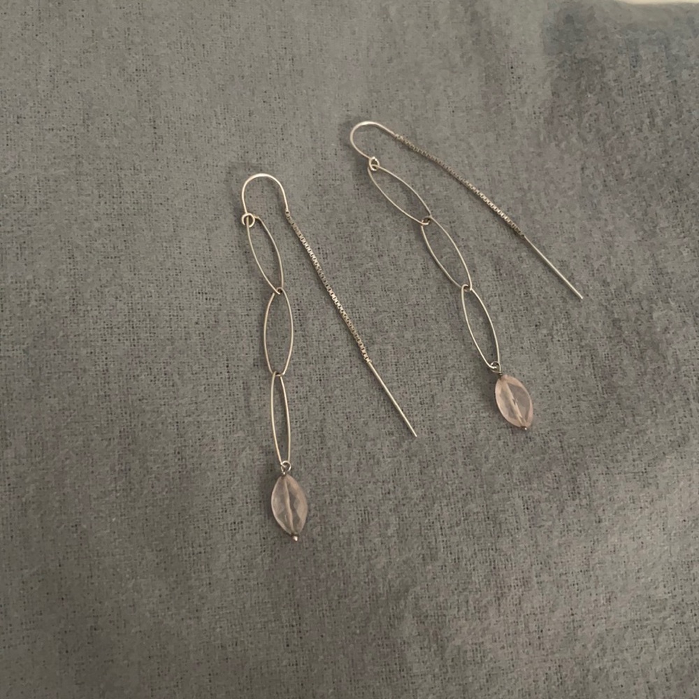 Chain link dangle earrings